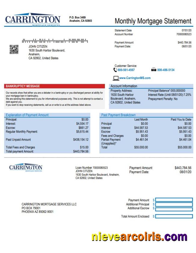 USA Carrington Mortgage Services